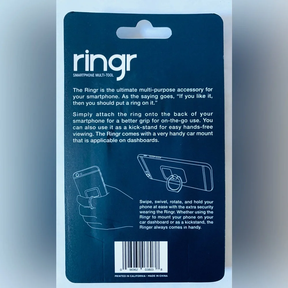 JP Morgan Chase NEW Ringr Smartphone Multi-tool Holder Kickstand car mount